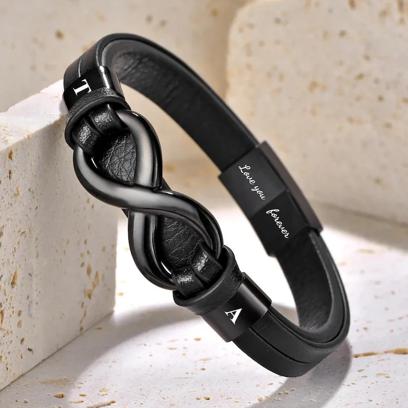 Infinity Bracelet,Custom Infinity Bracelet, Bracelet for Men
