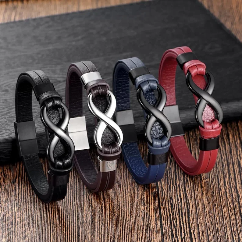 Infinity Bracelet,Custom Infinity Bracelet, Bracelet for Men — 4