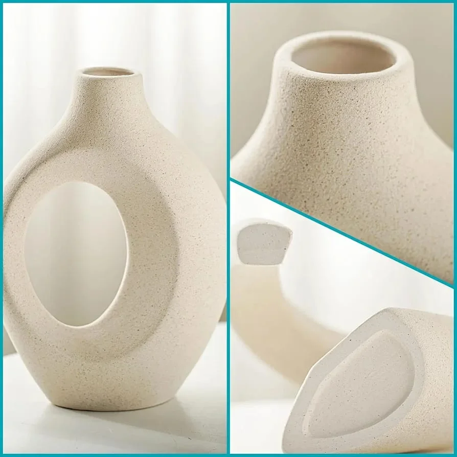 Snuggle Hollow Ceramic Vase Set  — 2