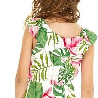 Matchable Family Hawaiian Luau Men Women Girl Boy Clothes in Lotus and Orchid — 2