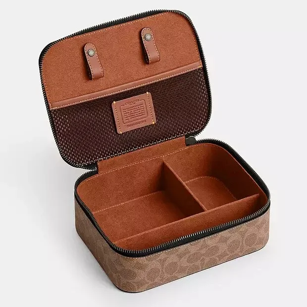 Tech Organizer In Colorblock Signature Canvas — 2