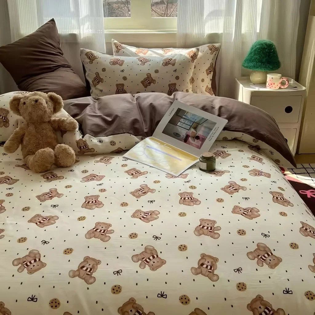 Cute French Bear Bedding Single Set  — 2