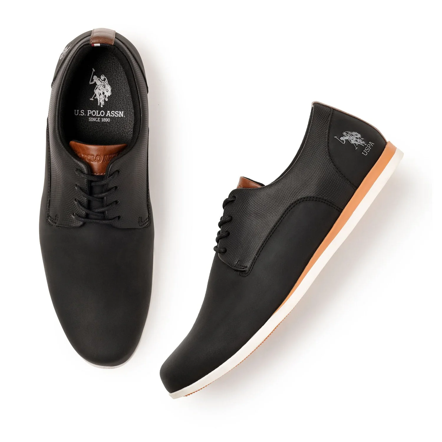 Black and brown fine comfert sneakers  — 4