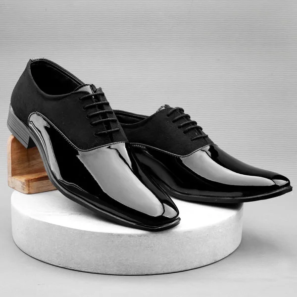 Leather Partywear Lace-up Formal Shoes for Men