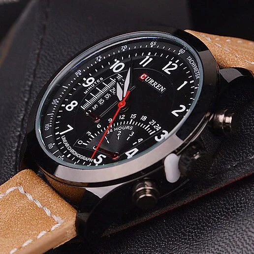 Classic curren chronograph wrist watch — 3