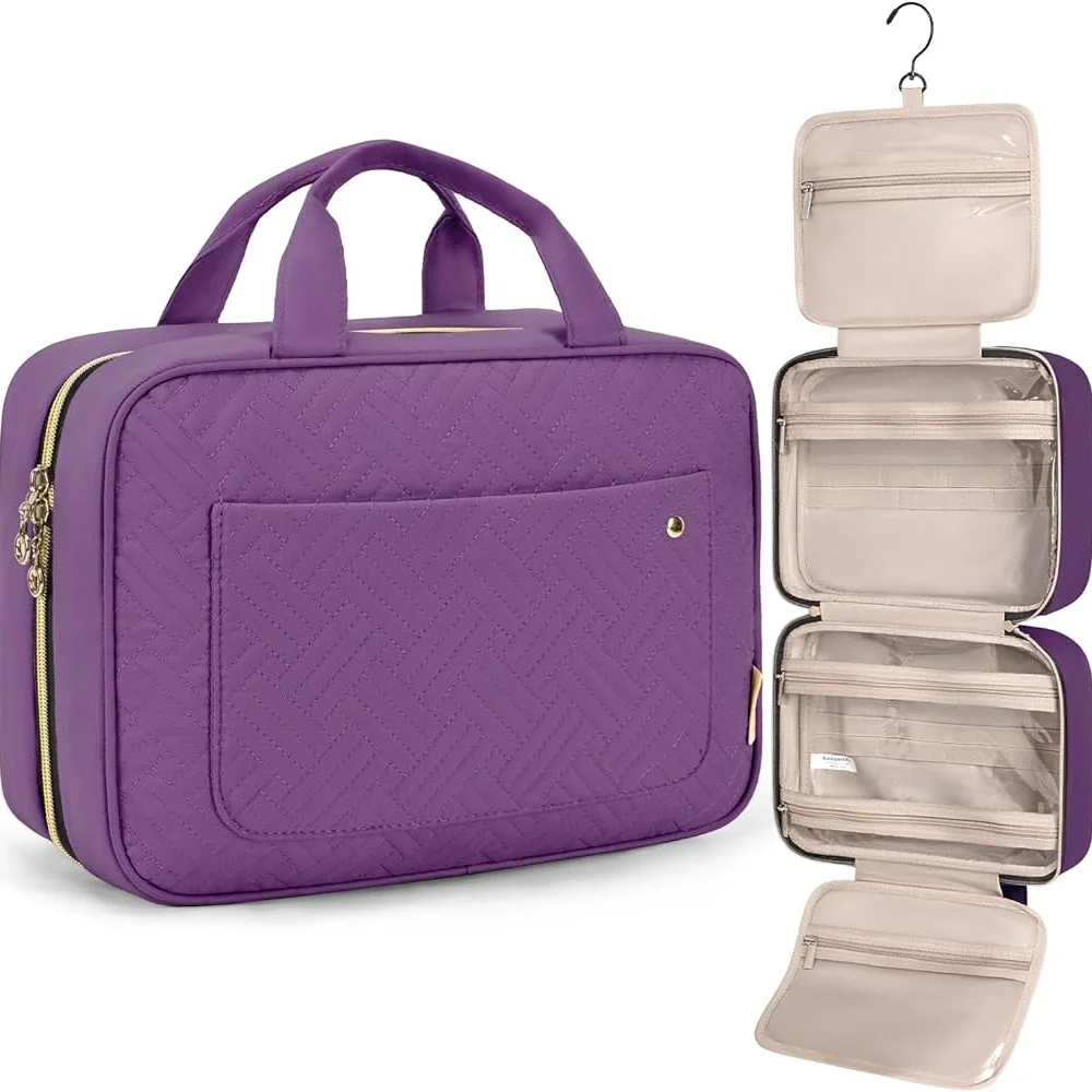 BAGSMART Toiletry Bag Travel Bag with Hanging Hook