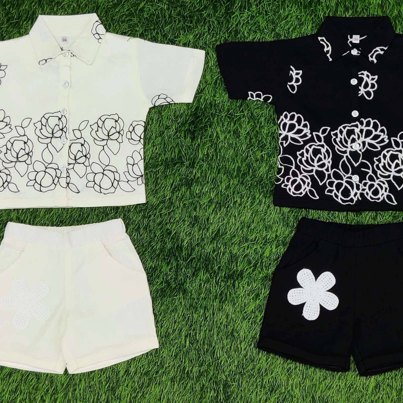 Trendy Floral Printed Kids Co-Ord-Sets — 2