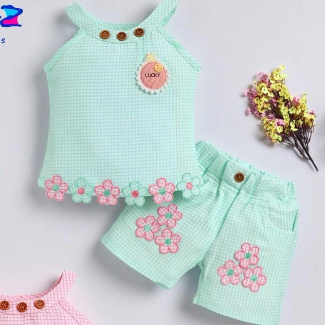 Cute Floral Summer Co-Ord Sets for Little Girls — 2