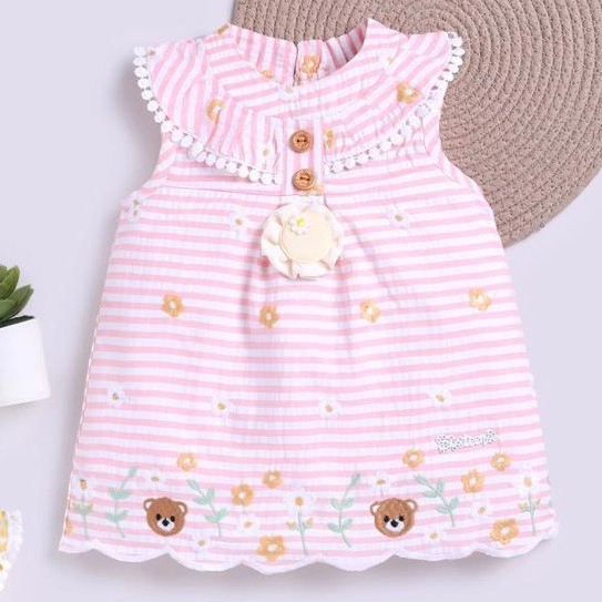 Sweet Bear-Themed Frock Dresses for Little Girls — 3