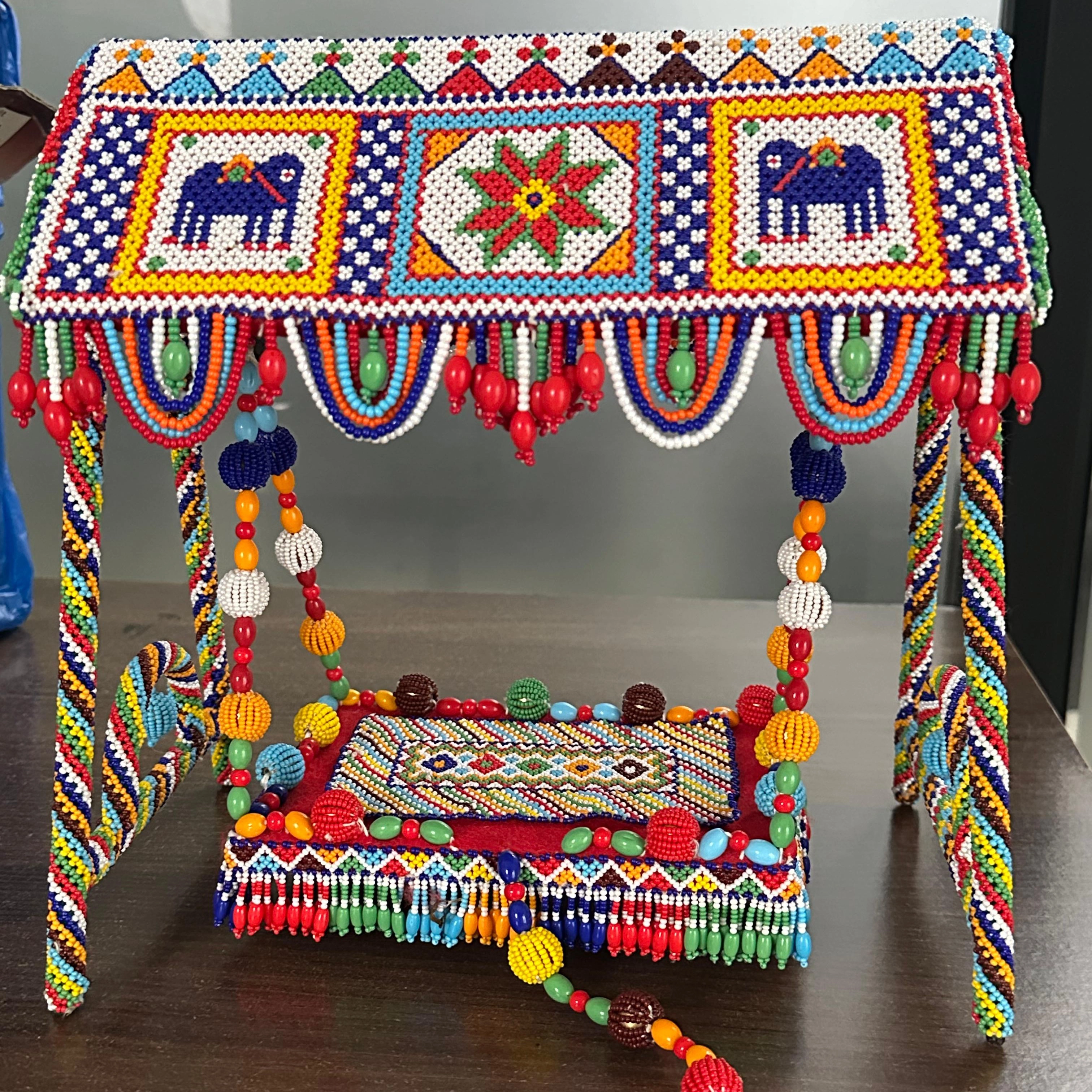 Colorful Handcrafted Cradle
