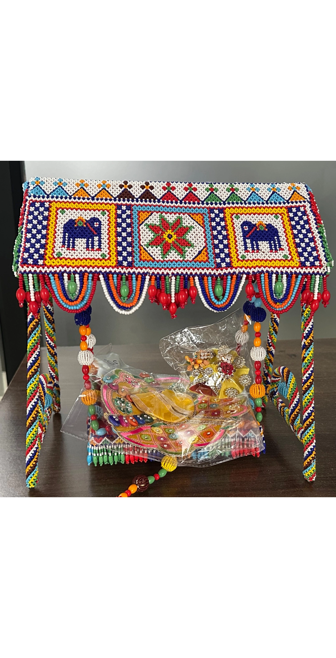 Colorful Handcrafted Cradle — 4