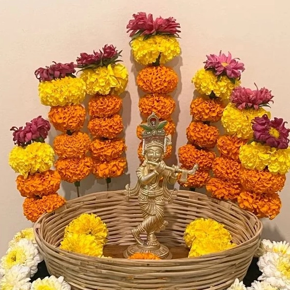 Woven bamboo basket. — 3