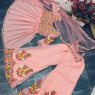 Sharara Suit with Dupatta — 2