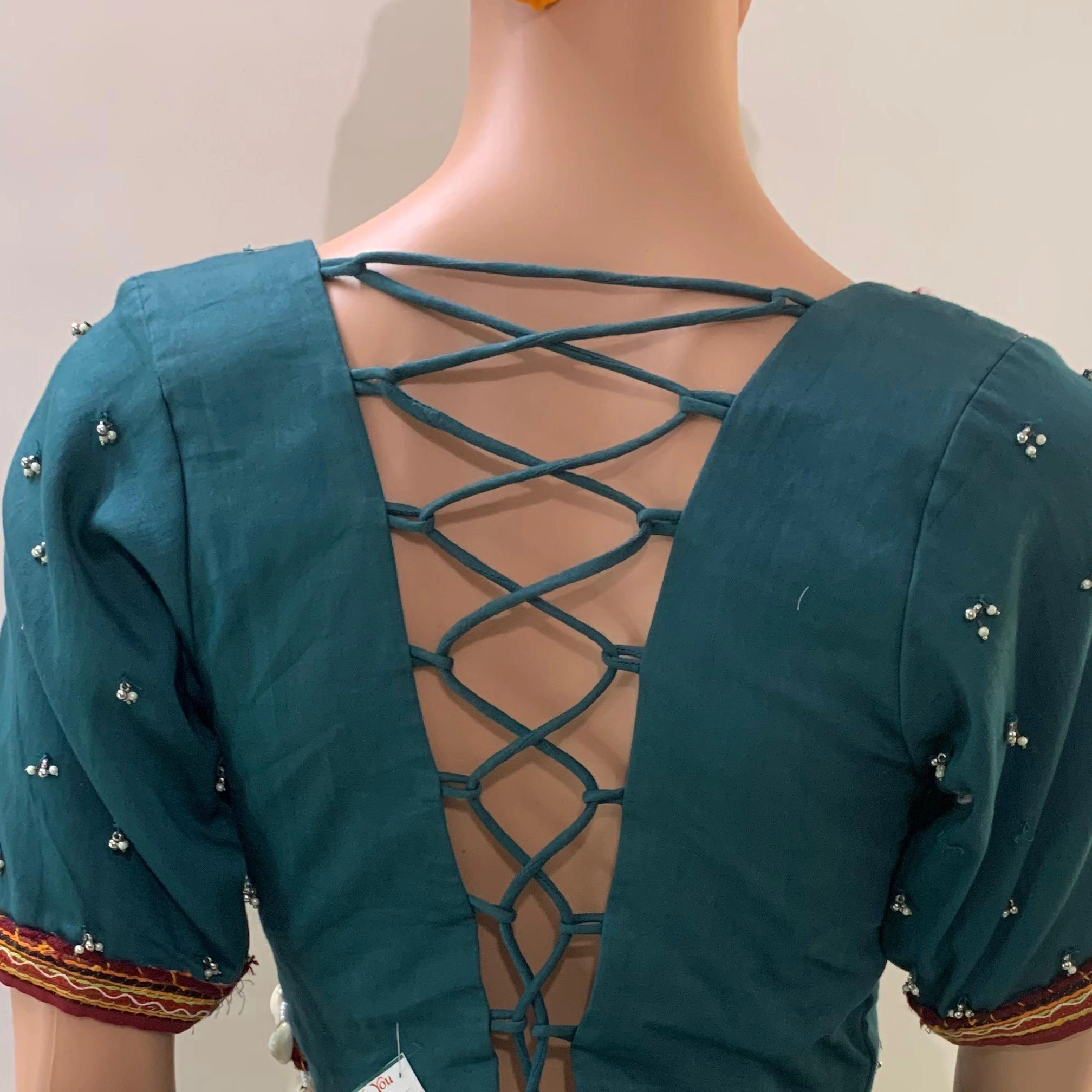 Rama Green & White Traditional Chaniya Choli — 3