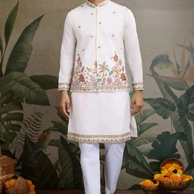 traditional Indian formal outfit kurta set 