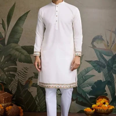traditional Indian formal outfit kurta set  — 4