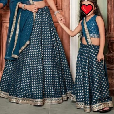 coordinated floral print Indian ethnic wear  — 2