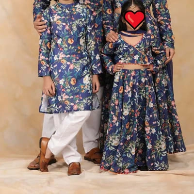  coordinated floral print Indian ethnic wear — 2