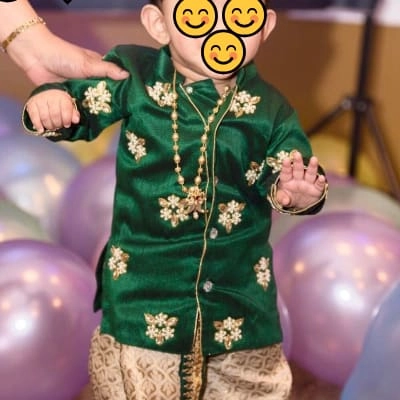 Boys' Traditional Indian Kurta Pajama Set — 4