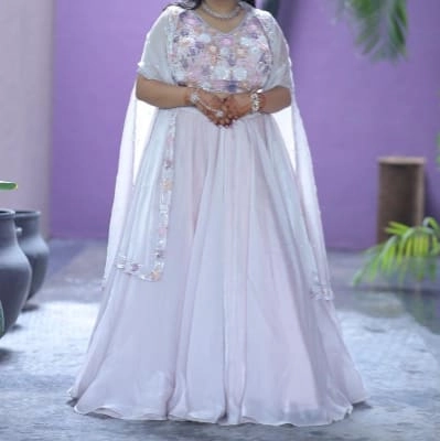 Light pastel pink lehenga choli — 2
