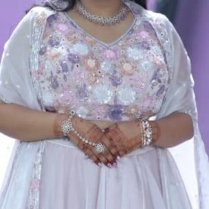 Light pastel pink lehenga choli — 3