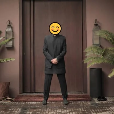 Stylish black ethnic outfit