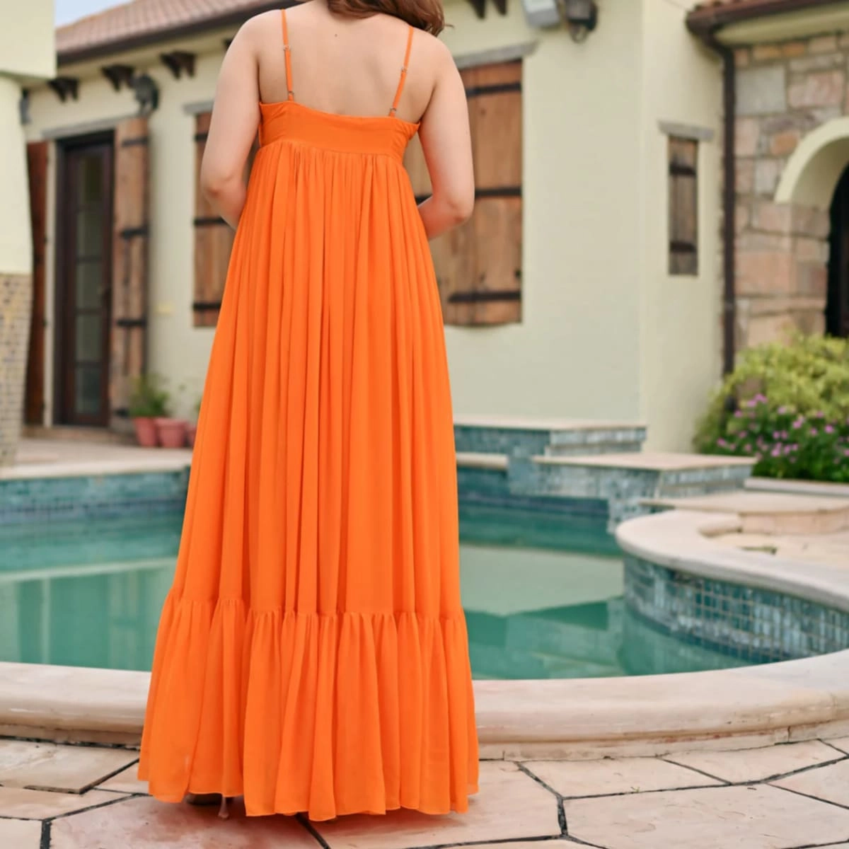 Orange Maxi Dress — 2
