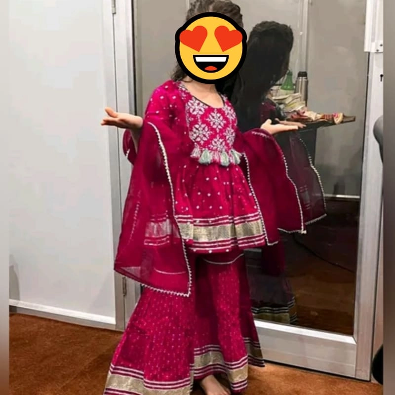 traditional kids’ sharara set