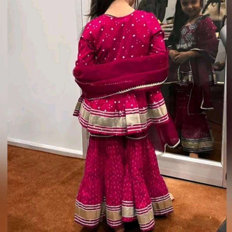 traditional kids’ sharara set — 2