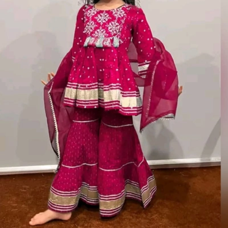 traditional kids’ sharara set — 3