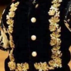 Kids Black and Cream Embroidered Sherwani Set — 3