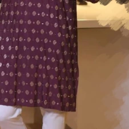  burgundy or maroon color kurta — 2