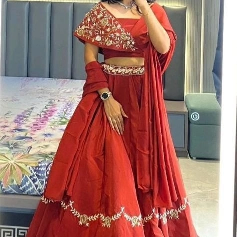 beautiful red lehenga choli