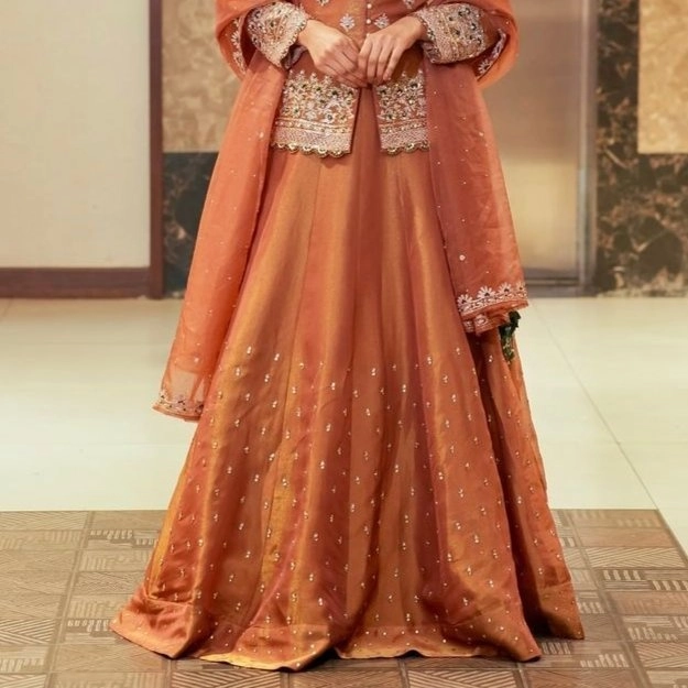  beautiful peplum-style short kurta with heavy chaniya — 3