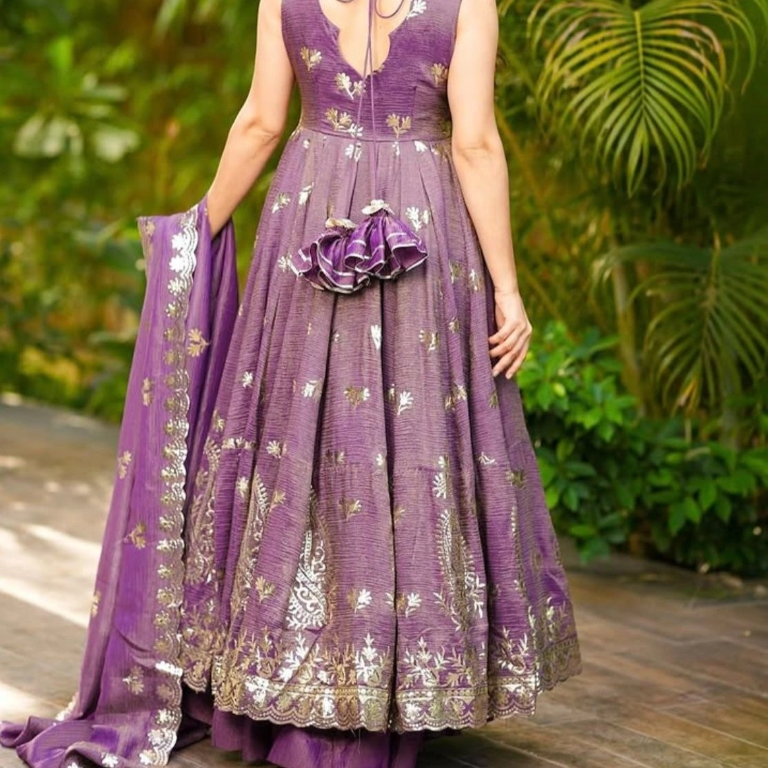 deep purple/mauve lehenga set  — 2