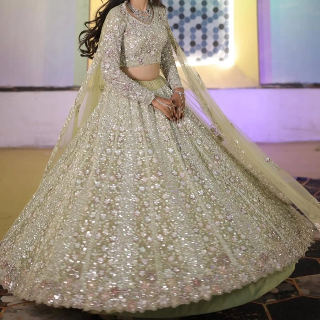 itional Indian wedding ensemble — 2