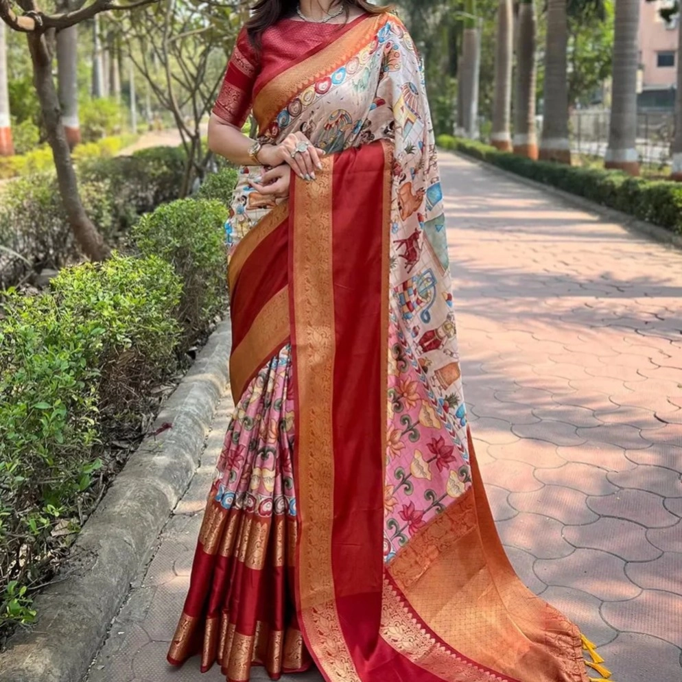 beautiful silk saree
