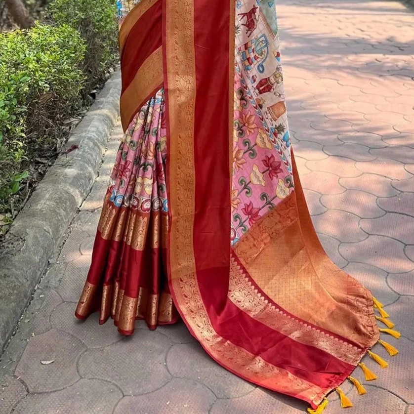  beautiful silk saree — 2
