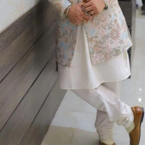 pastel floral sherwani — 2