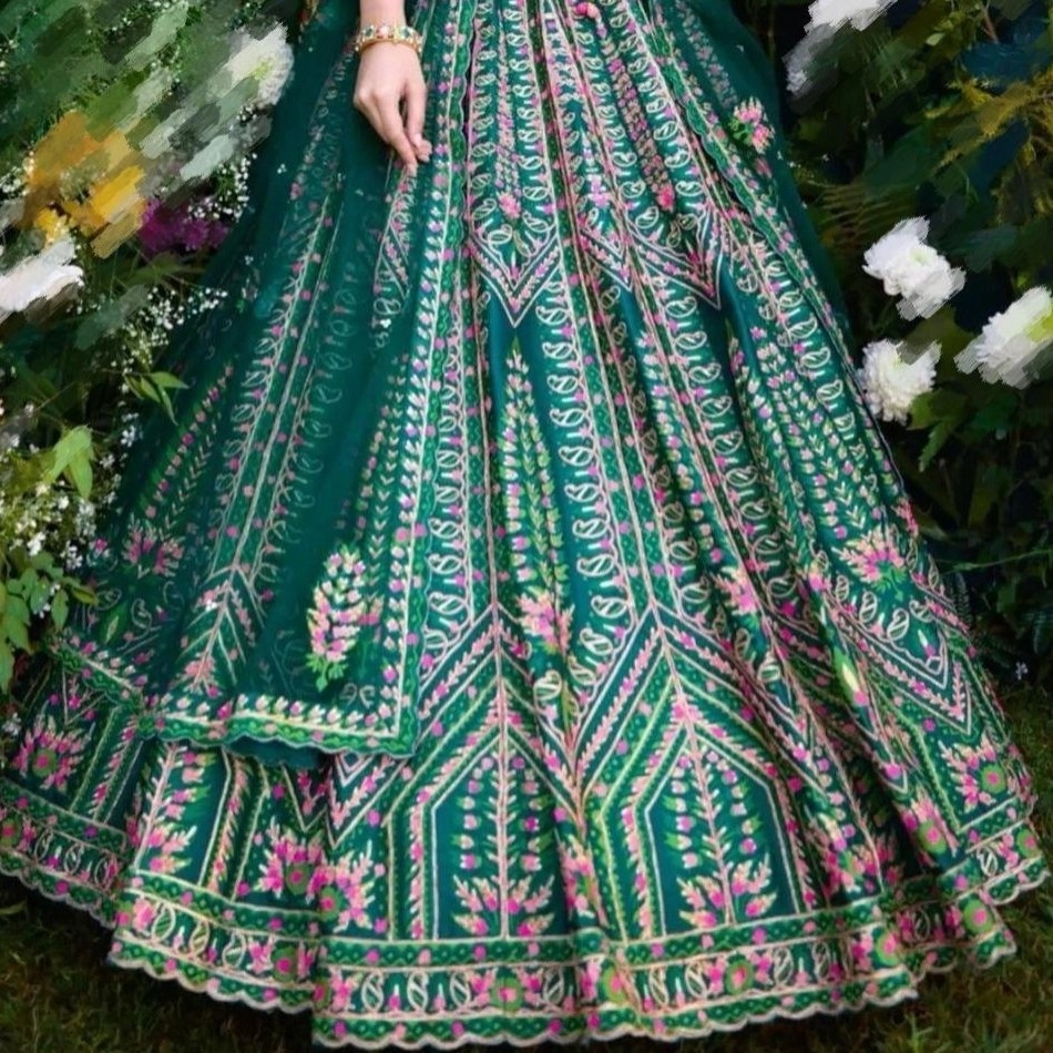 designer embroidered lehenga choli — 2