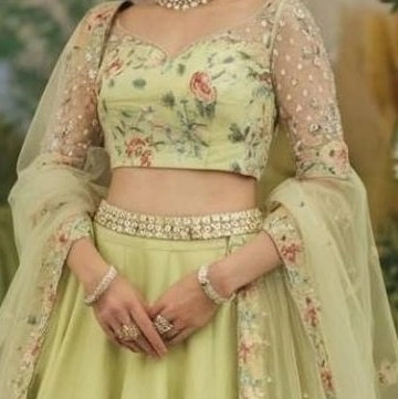 embroidered lehenga choli