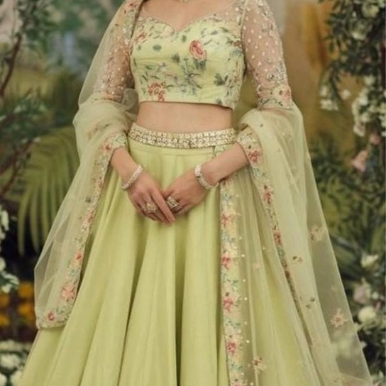embroidered lehenga choli — 2