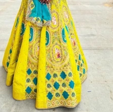 traditional gujarati  wedding lehenga — 2