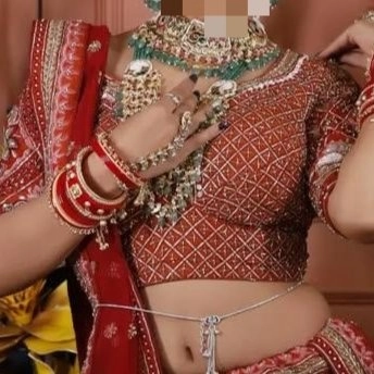 traditional red bridal lehenga choli — 3