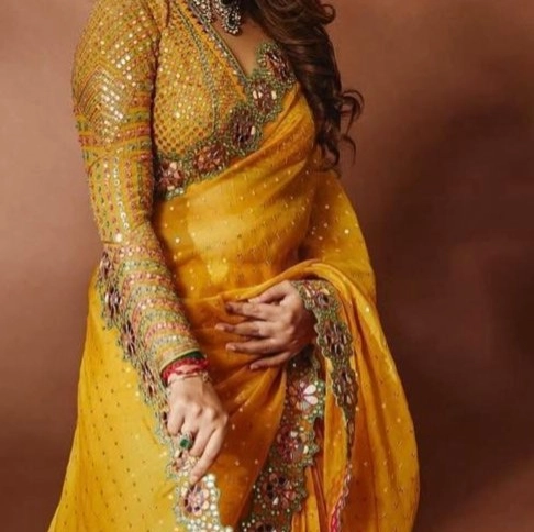 Designer Embroidered Saree — 2