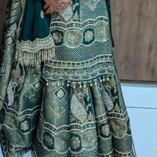 traditional green lehengha choli — 2