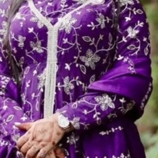 deep purpul coloured chaniya choli — 3