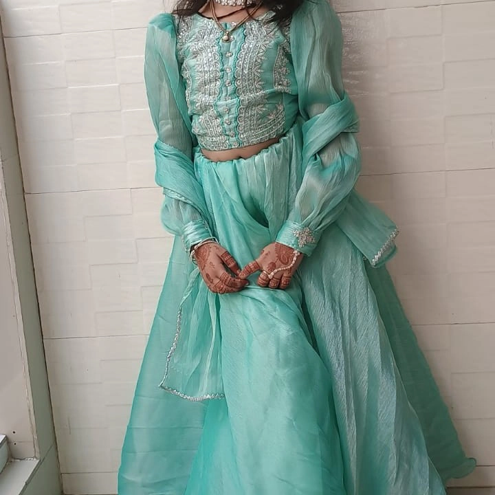 Mint Aqua Fairy Lehenga Set — 2