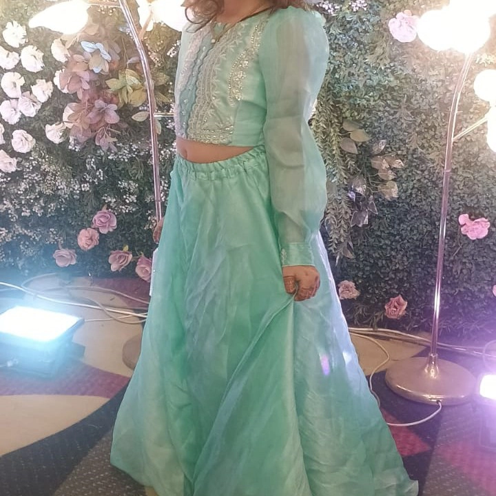 Mint Aqua Fairy Lehenga Set — 3