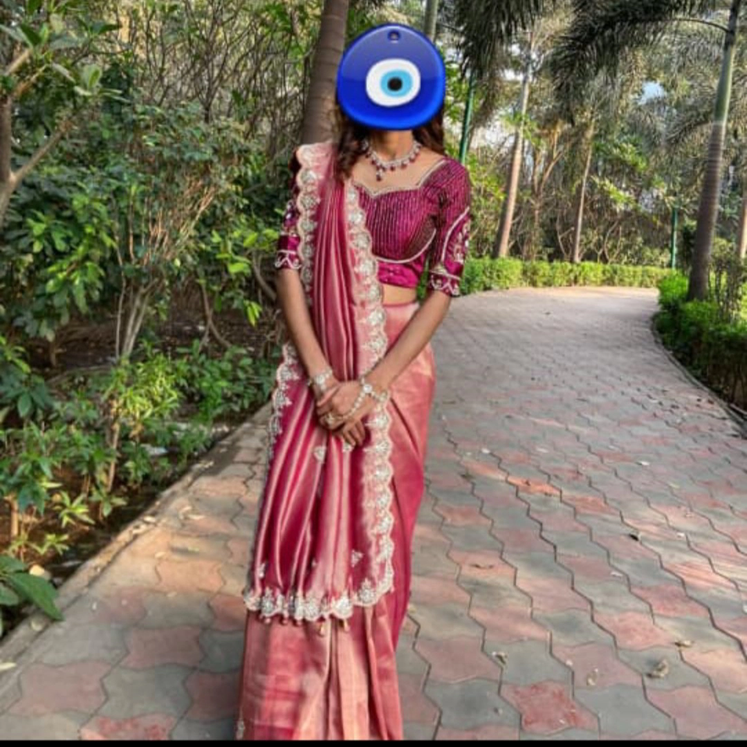 Handwork mirror Saree — 4